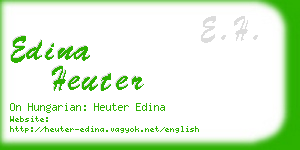 edina heuter business card